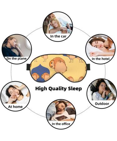 Buy Crooked Owl Eye Mask - Soft Adjustable Sleep Mask for Men & Women | Comfortable Nighttime Eye Cover in Black - International Shipping Available - Buy Online on GoSupps.com