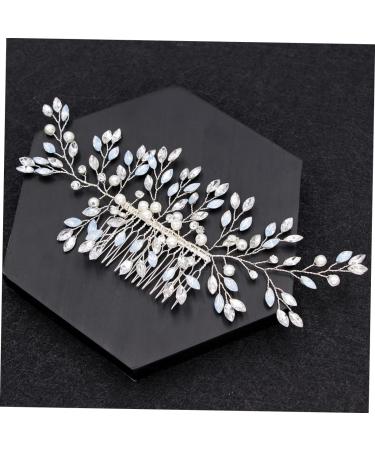 Ipetboom Bridal Side Comb Crystal Headpiece Bridal Hair Clip Wedding Headpiece Rhinestone Headpiece Mothers Headpiece Wedding Hair Clip Crystal Hair Comb Accessories Bride Pearl - Buy Online on GoSupps.com