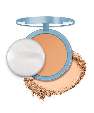 Oil Control Face Pressed Powder Matte Smooth Setting Powder Makeup  Waterproof Long Lasting Finishing Powder  Flawless Silk Soft Mist Powder Cake Lightweight Face Cosmetics 03 pure beige
