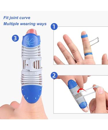 Dioche Finger Splint Brace - Inflatable Stabilizer & Support Sleeve for Basketball - Adjustable Hollow Out Type (Large - Buy Online on GoSupps.com