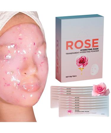 Jelly Face Mask for Facials - Rose Hydrating Brightening & Nourishing Jelly Mask