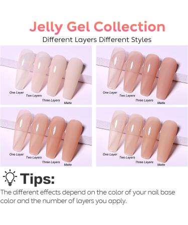 AIMEILI Gel Nail Polish Set Nude Gel Polish Set Soak Off UV LED Glossy Nail Salon Set Gel Varnish Nail Art Manicure Pedicure - Long Lasting & Easy to Apply 4pcs X 10ml - Kit22 KIT4-22 10 ml (Pack of 4) - Buy Online on GoSupps.com