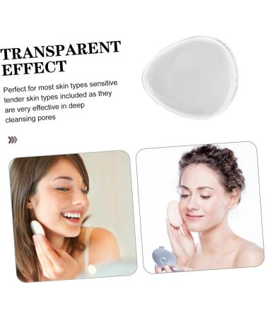 Transparent Silicone Wet Powder Puff Cosmetics Foundation Puffs Cosmetic Tools Silicone Makeup Puff Silicone Puffs Miss Portable Sponge Silicone + Pu + Gel + Polyurethane - Buy Online on GoSupps.com