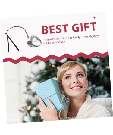 Anneome Crystal Pendant Vintage Home Decor Exquisite Tree Pendants Christmas Hanging Items Crystal Stone Car 39x6.5cm Dark Red - Buy Online on GoSupps.com