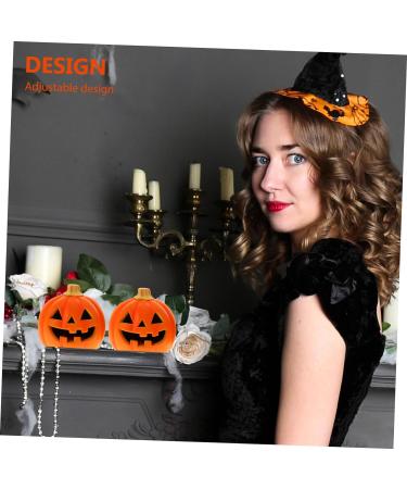 BESTonZON 2pcs Halloween Jack-o-lantern Halloween Pumpkin Lantern Lighted Pumpkins Light up Halloween Ornament Lighted Pumpkin Decorations Jack o Lantern Hollow Cartoon Ornaments Plastic - Buy Online on GoSupps.com