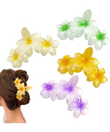 Fovolat Flower Shape Claw Clip | Girls Cute Hair Claw Clips Flower Shape - Thin Thick Curly Hair Clips Beach Hair Accessories Strong Hold for Dating Traveling - Buy Online on GoSupps.com