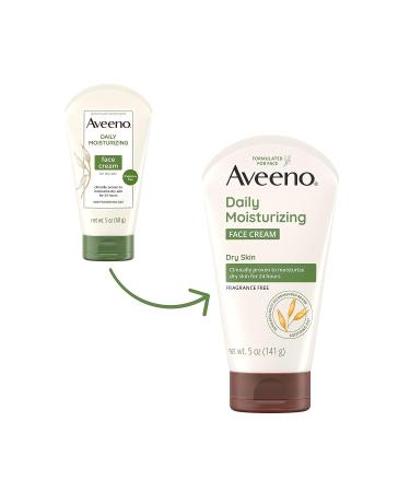 Aveeno Daily Moisturizing Prebiotic Oat Face Cream - 24H Moisture for Dry Skin, 5 oz - Buy Online on GoSupps.com