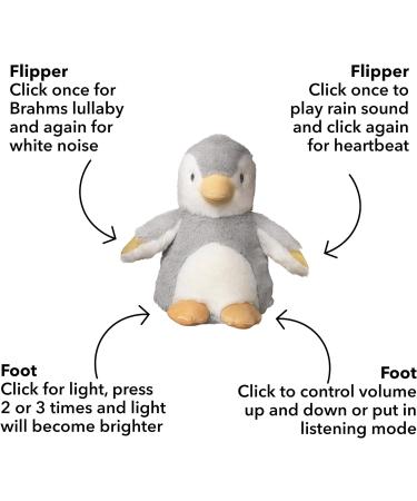 Nuby Penguin Baby Cry Sensor Sleep Aid | Calming Lullabies & White Noise | Soothe Baby to Sleep from Birth - Buy Online on GoSupps.com