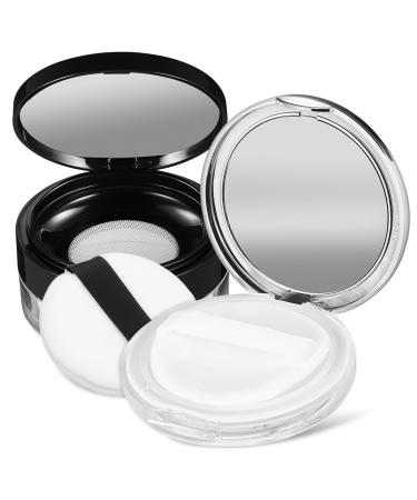 Mikinona 2pcs Powder Dispenser Plastic Travel Powder Containers Powder Container