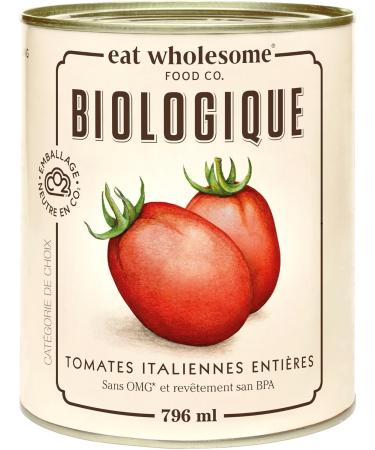 Eat Wholesome Organic Italian Whole Tomatoes 796 ml (Pack of 12) - Buy Online on GoSupps.com