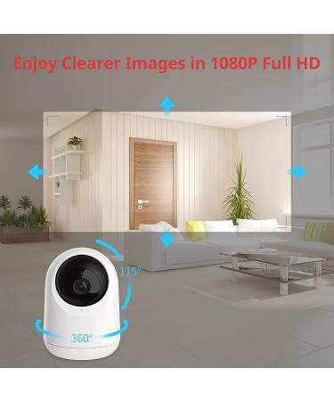 SwitchBot 360-Degree 1080P Pan Tilt Smart WiFi Pet Camera with Night Vision - Works with Alexa & Google Assistant - Buy Online on GoSupps.com