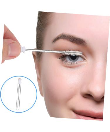 Mipcase 10pcs Mascara Clear Eyelash Brush Eye Lash with Tubes Cosmetics Accessories Travel Tubular 11x1.3cm White - Buy Online on GoSupps.com