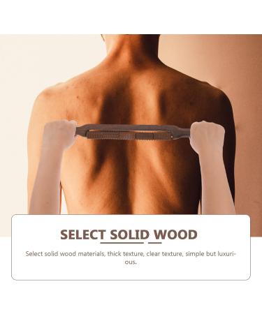 Lurrose 1 STK Wooden Massage Roller - Manual Trigger Point Device for Spine & Muscle Relief - Wenge Body Roll Tool - Buy Online on GoSupps.com