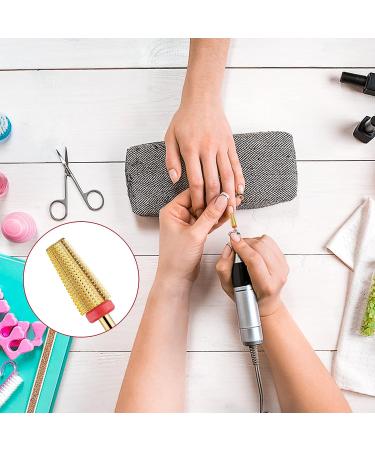 5 in 1 Gold Fine Nail Drill Bit Set for Acrylic Nails - Professional Nail Tech Must-Have - Buy Online on GoSupps.com