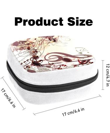 GIAPB Sanitary Napkin Storage Bag | Period & Tampon Pouch | Makeup & Pad Organizer | Nmusic Note Color 2207 - Buy Online on GoSupps.com