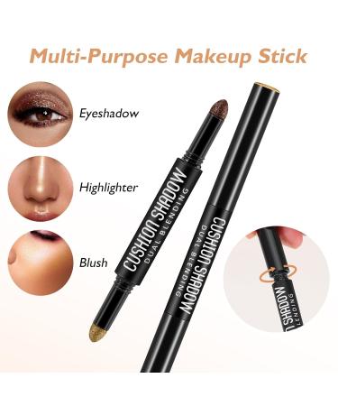 Shop Waterproof Cream Eyeshadow Stick #002 - High Pigment Brightener Pencil & Long-Lasting Eye Highlighter - Available in 2 Colors - Buy Online on GoSupps.com