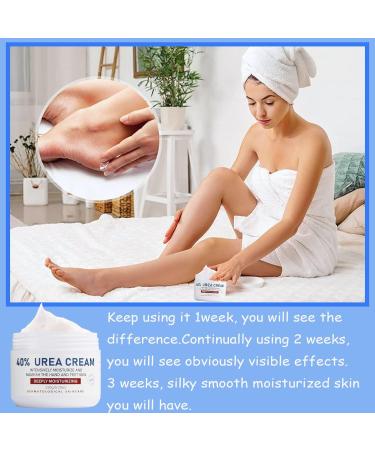 Deep Moisturizing Urea Foot Cream for Cracked Heels - 40% Urea Formula for Dry Skin, Callus Remover, Nourishes & Softens Feet, Knees, and Hands - Buy Online on GoSupps.com