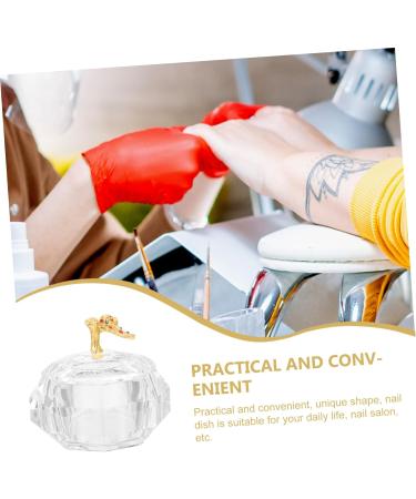 minkissy nail cups manicure nail dish cup acrylic nail supplies nail dappen dish nail liquid holder nail dish cups dish for acrylic nails nail dish bowl thicken Glass Manicure tools - Buy Online on GoSupps.com