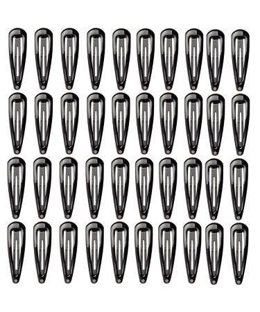 Black metal snap hair clips mini hair clips set children hair clips slipproof hair clips pony