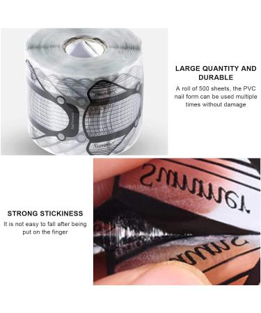 Nail Extension Stickers - 500pcs Self-Adhesive PVC Nail Forms for Nail Art & Stencils | International Shipping - Buy Online on GoSupps.com