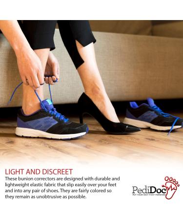 PediDoc Bunion Corrector - Bunion Relief Sleeves for Women | Toe Straightener and Spacer with Gel Separator | Hallux Valgus and Toe Alignment Support (Small) - Buy Online on GoSupps.com