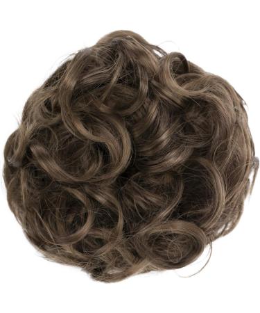 CAISHA by PRETTYSHOP Large Curly Messy Bun Hairpiece in Brunette Mix for Instant Updo | #32AT12 G18E - Buy Online on GoSupps.com