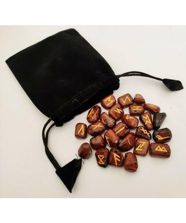 Sharvgun avec tableau en bois MDF runique grav lettrage symbolique pa en velours noir/rouge pochette incluse bo te cadeau - Buy Online on GoSupps.com