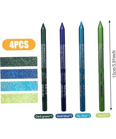 Eyeliner Pencil 4Pcs 4 Colors Smudge-proof Pearl Long Lasting Glitter Eye Liner 8.5g Waterproof Makeup Tool Eyeliner Eyeshadow Pencil Style 2 - Buy Online on GoSupps.com