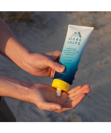 Oars + Alps After Sun Cooling Lotion - Aloe Vera & Cucumber Extract for Sunburn Relief | 8 Oz - Buy Online on GoSupps.com