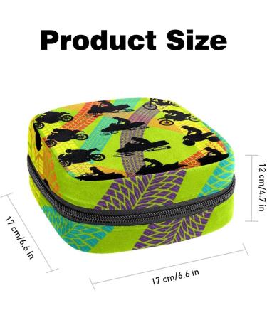 All-Terrain Motorcycle Riders Sanitary Napkin Storage Bag | Portable Menstrual Cup Pocket with Zipper - Optimal for Sport Travel - Buy Online on GoSupps.com