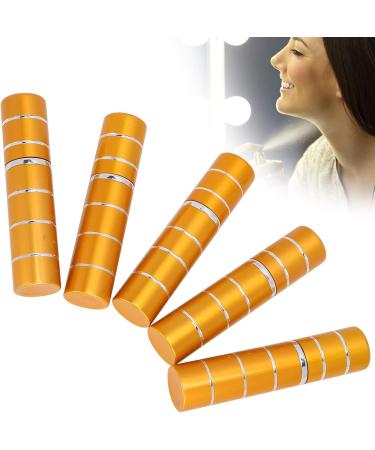 ZJchao 5Pcs Mini Perfume Spray Bottles 5ML Refillable Atomizers - Portable Gold Travel Size - Buy Online on GoSupps.com