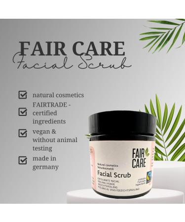 FAIRTRADE Facial Scrub - 3.38 Oz Apricot & Green Tea | Natural Deep Cleansing for Radiant Skin | Buy Internationally - Buy Online on GoSupps.com