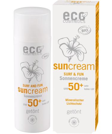 eco cosmetics sunscreen SPF 50 tinted Surf & Fun (1 x 50 ml)