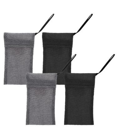 4 pieces of soap bags sisal soap bag organic soap sack soap sack soap -gredged nature foam and dry the soap foam and dry the soap peeling massage soy crumbs bag