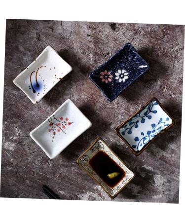 Amosfun 2pcs Japanese Sauce Dish Dip Ceramics Small Dish 9.6X6.6CM As Shown - Buy Online on GoSupps.com