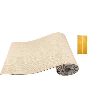 MIAOGE 78.7"x15.7" Trimmable Self-Adhesive Cat Scratch Mat Cat Scratching Carpet Rug Cat Tree Cat Towers Replacement (Beige-1PCS)