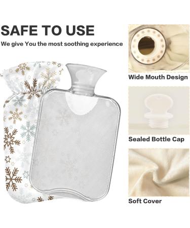 Winter Christmas Snowflake Heat Bottle - 1L Pain Relief Warm-Up Bag for Muscle Injuries - Buy Online on GoSupps.com