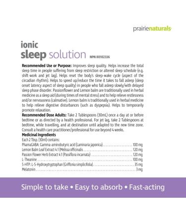 Prairie Naturals Melatonin Sleep Solution 500mL helps relax helps increase total sleep time helps reset the body s sleep cycle helps falling asleep faster. Gentle lemon flavour no refrigeration needed fast-acting liquid formula non habit-forming. - Buy Online on GoSupps.com