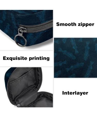 Fish Sanitary Napkin Storage Bag | Period Bag for Teen Girls | Feminine Product Pouch with Zipper | Multicolored Design | 15 Pack - Buy Online on GoSupps.com