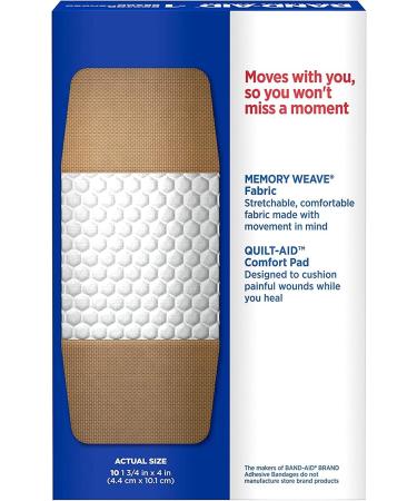 Band-Aid Flexible Fabric Extra Large Bandages - 30 Count (10 ct x 3) - Buy Online on GoSupps.com