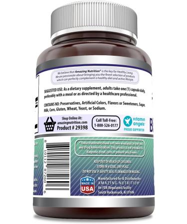 Amazing Formulas Black Cohosh 750mg 300 Capsules - Non-GMO, Gluten Free, Made in USA - Buy Online on GoSupps.com