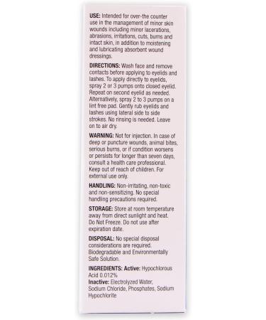 Buy Hypochlorous Eyelid Cleansing Spray 1.86 fl oz (55 ml) - Gentle Eye Care | Fast International Shipping - Buy Online on GoSupps.com