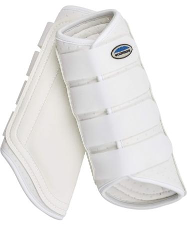 Weatherbeeta Single Lock Brushing Boots (Cob) (Black/Turquoise) - Buy Online on GoSupps.com