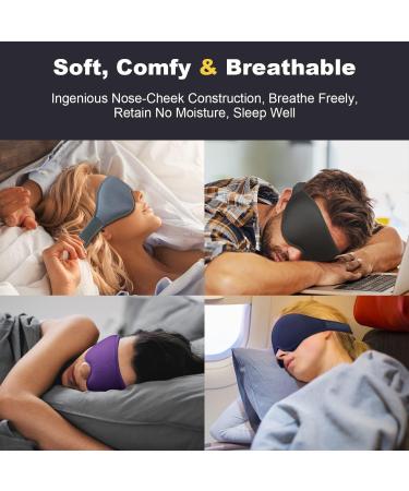 Puikos Eye Mask - Comfortable Adjustable Sleeping Mask for Men & Women | Blackout & Weighted Protection for Side Sleepers | Ideal for Travel Yoga & Naps - Buy Online on GoSupps.com