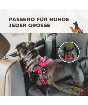 Buy 30-95cm Wuglo Dog Safety Belt for Car - Adjustable Universal Dog Strap in Khaki - Ideal for Child Safety Seat & Secure Travel - Buy Online on GoSupps.com