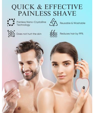 Nano Crystal Hair Remover - Reusable Magical Epilator for Women | Pink Hair Eraser for Legs Arms & Back - Shop Internationally! - Buy Online on GoSupps.com