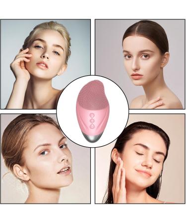 Facial Cleansing Brush - Soft Silicone Face Brush - Vibrating Rechargeable Waterproof Skin Care Tool for Firming Enhances Product Absorption Pink (English) - Buy Online on GoSupps.com