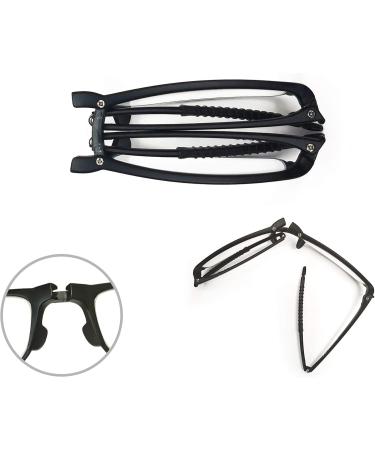 PANTONA Foldable Reading Glasses | Lightweight Presbyopia Frames | Portable Black 2.50 with Mini Bag - International Shipping Available - Buy Online on GoSupps.com