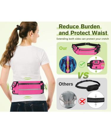 Pecute Jogging Leash for Large & Medium Dogs | Elastic Running Belt with Bag | Pink Supports Up to 100kg - Buy Online on GoSupps.com