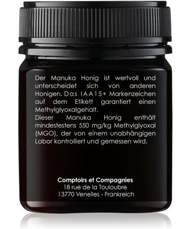 COMPTOIRS ET COMPAGNIES Manuka Honey IAA15+ 250 g - Buy Online on GoSupps.com